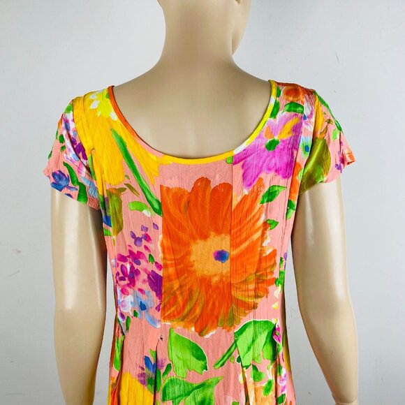 Jams World Beautifully Colored Summer Floral Vacation Women's S Maxi Dress * - Picture 9 of 14